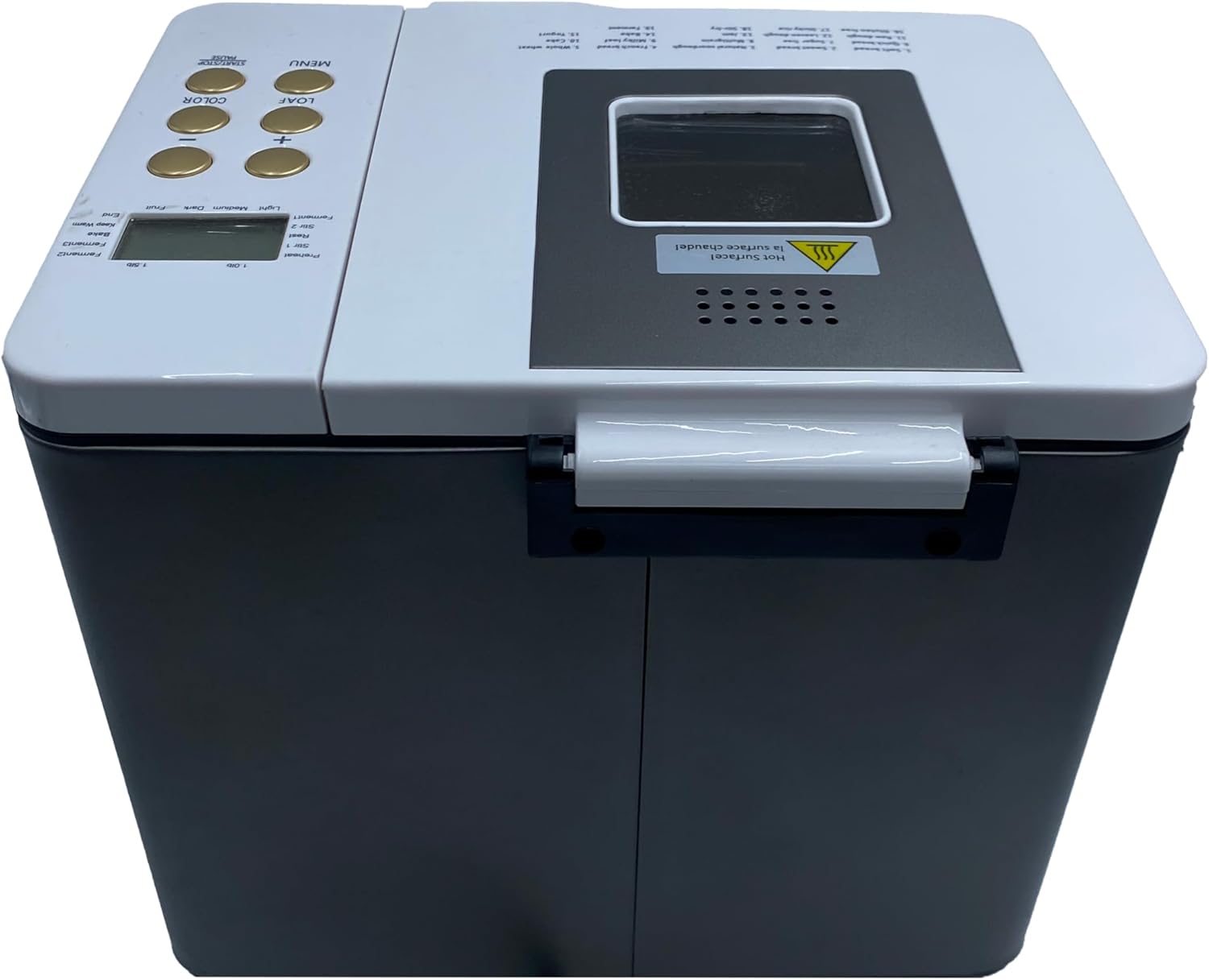 19-in-1 Bread Machine with Dual-Heaters, 1.5 LB Stainless Steel Auto Bread Maker with 2 Loaf sizes & 3 Crust Colors, Nonstick Pan, 15H Delay Timer & Keep Warm Set