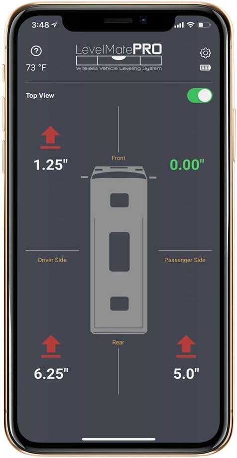 LevelMatePRO Wireless Vehicle Leveling System - Patented Quick and Easy Smartphone RV Leveling Tool - Powered by LogicBlue Technology