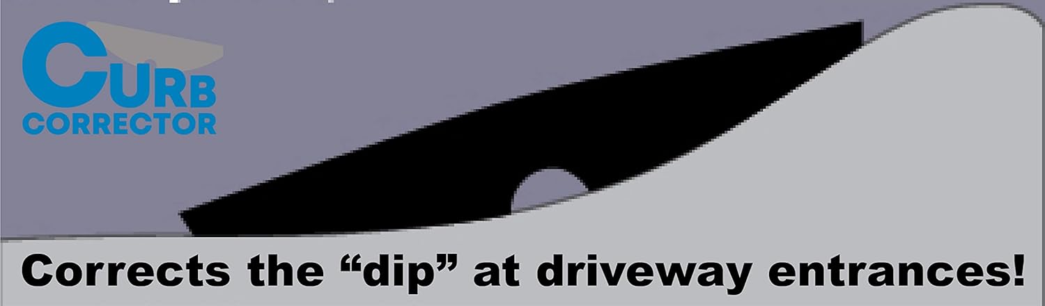 CURB CORRECTOR – Driveway Curb Ramps – Low Profile Car Ramps – 3 Piece Expandable Set – Made from Heavy Duty Recycled Rubber – Eliminate Scraping and Damage On Your Car Truck RV