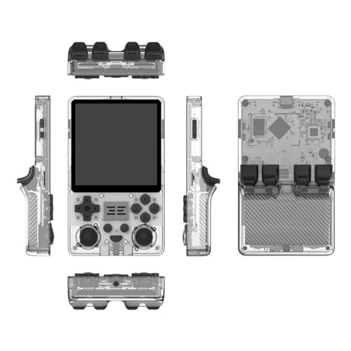 RGB20SX Handheld Game Console with 10000 Gmaes, 4-Inch IPS Open Source Linux Retro Portable Gaming Console, 16+64G 5000Mah Battery Handheld Emulator Gift for Kids Adults