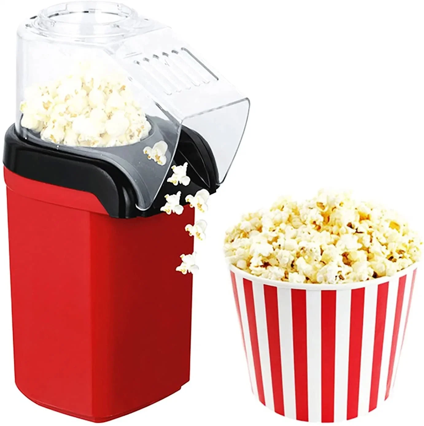 Hot Air Electric Popcorn Machine Popper Kernel Corn Maker BPA FREE No Oil Red