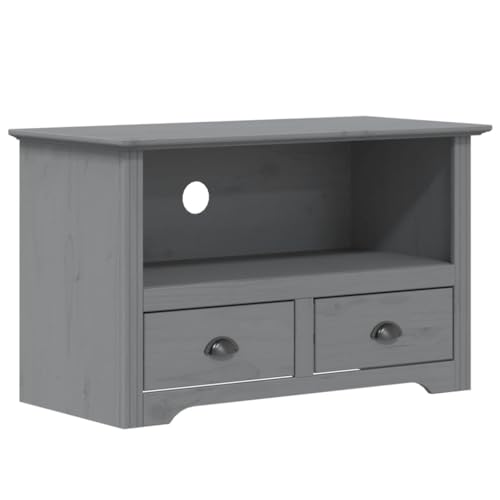 XAVIER Entertainment Center Television Stands Tv Table Tv StandTV Stand with 2 Drawers BODO Gray 35.8