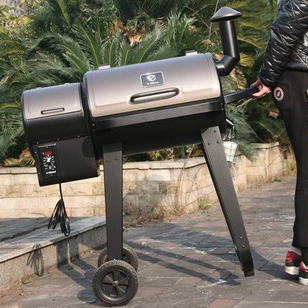 Z Grills Wood Pellet BBQ Grill and Smoker with Digital Temperature Controls, Black