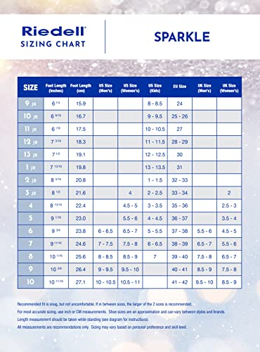 Riedell Skates - Sparkle - Recreational Soft Beginner Figure Ice Skates | Snow