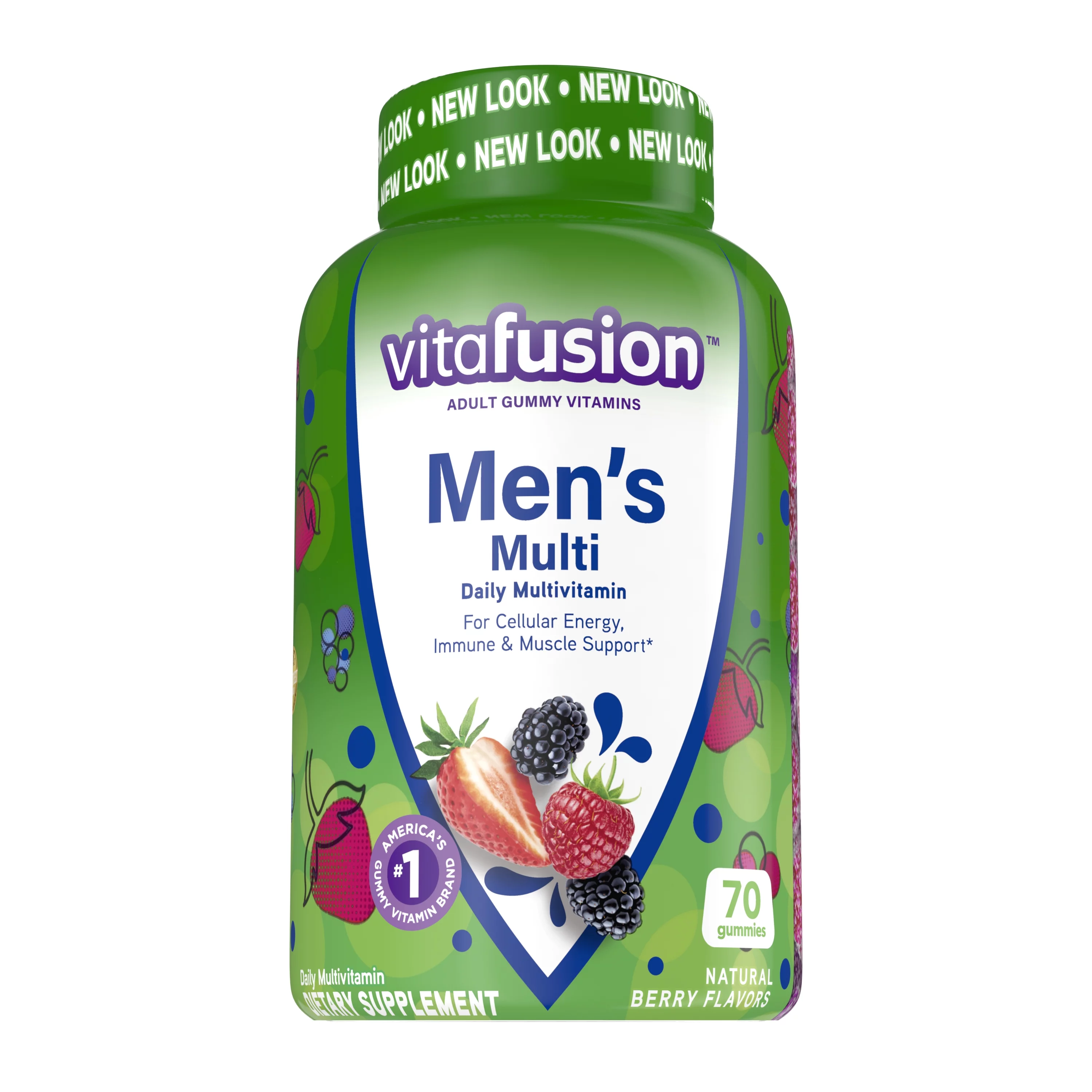 Vitafusion Men's Daily Multivitamin Gummy 70 ea (Pack of 6)