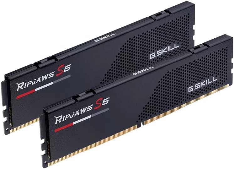 G.SKILL Ripjaws S5 Series (Intel XMP 3.0) DDR5 RAM 48GB (2x24GB) 6800MT/s CL34-46-46-108 1.35V Desktop Computer Memory UDIMM - Matte Black (F5-6800J3446F24GX2-RS5K)