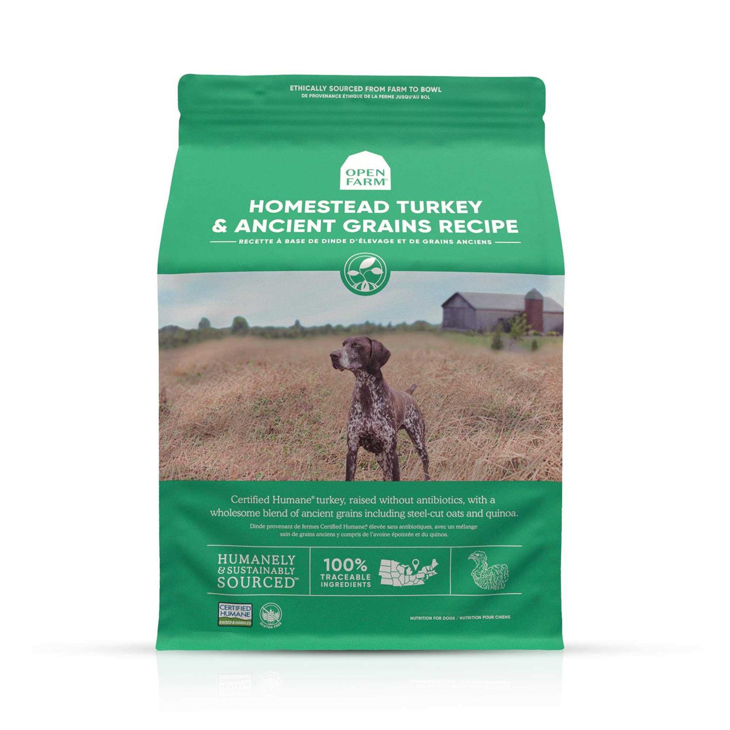 Open Farm Homestead Turkey Ancient Grains Dry Dog Food - Pet Supplies online store
