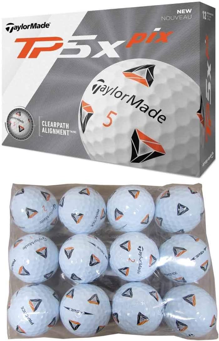 TaylorMade TP5x PIX 2.0 Practice Bagged Golf Balls
