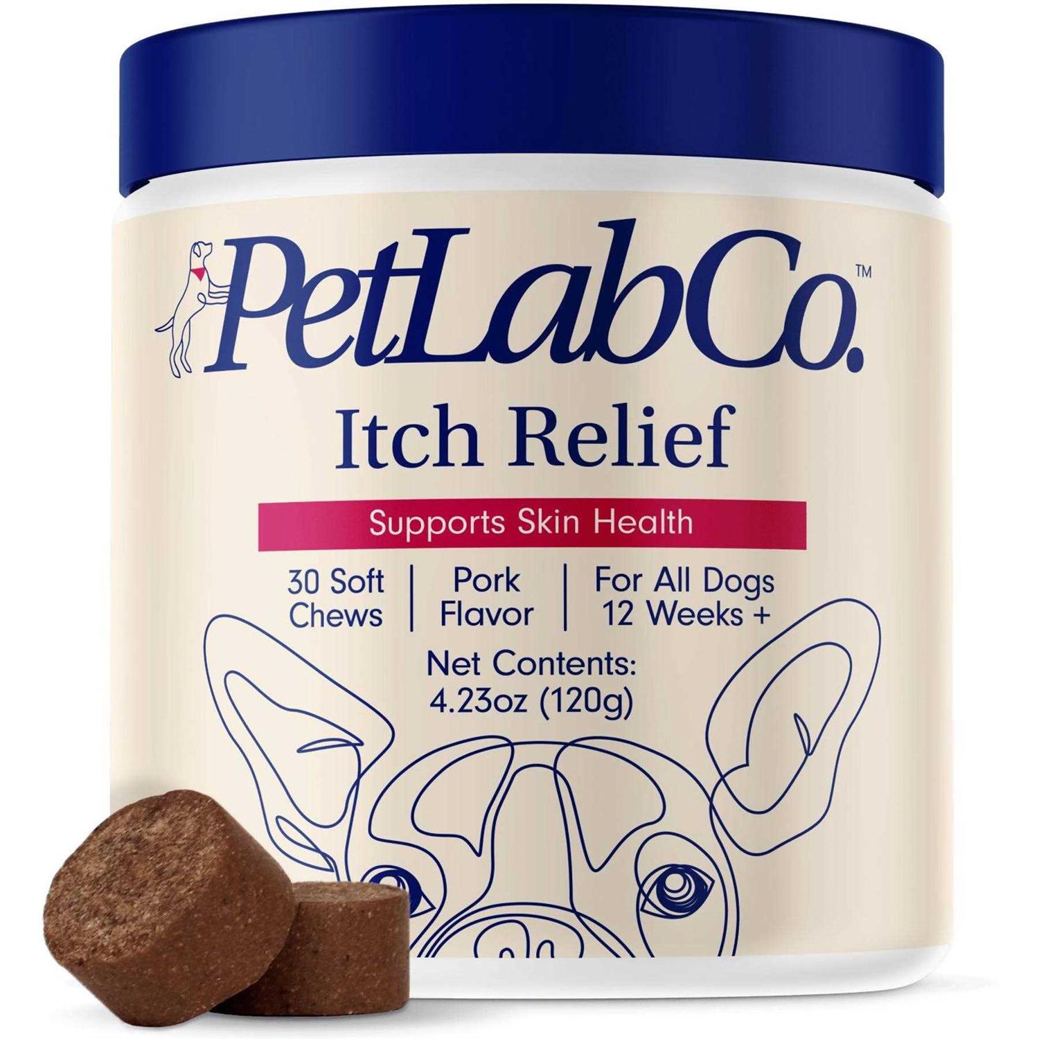 PetLab Co. Itch Relief Chews For Dry, Occasionally Itchy Skin and Coats - Pet Supplies online store