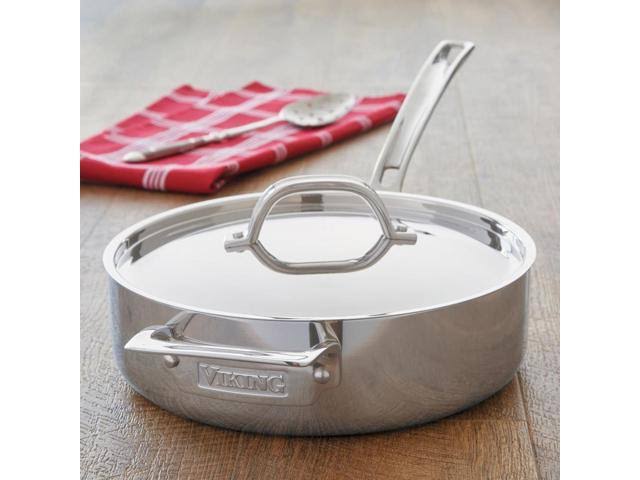 Viking 3-Ply 3.4-Quart Stainless Steel Saute Pan
