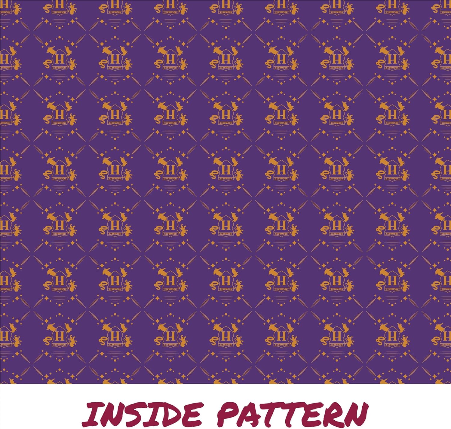 CON*QUEST Conquest Journals Harry Potter Hogwarts Tote Bag with Padded Laptop Sleeve, Inside Pocket, Elastic Wand Loop, Zipper Closure, Officially Licensed