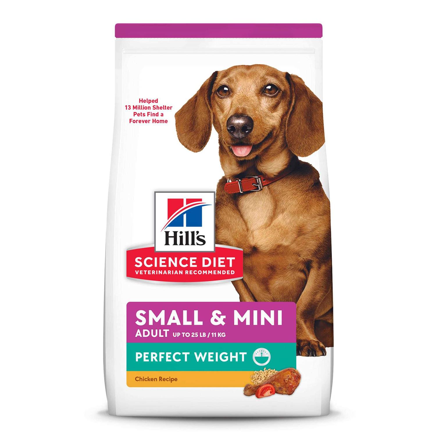 Hill's Science Diet Adult Perfect Weight Small & Mini Chicken Dry Dog Food - Pet Supplies online store