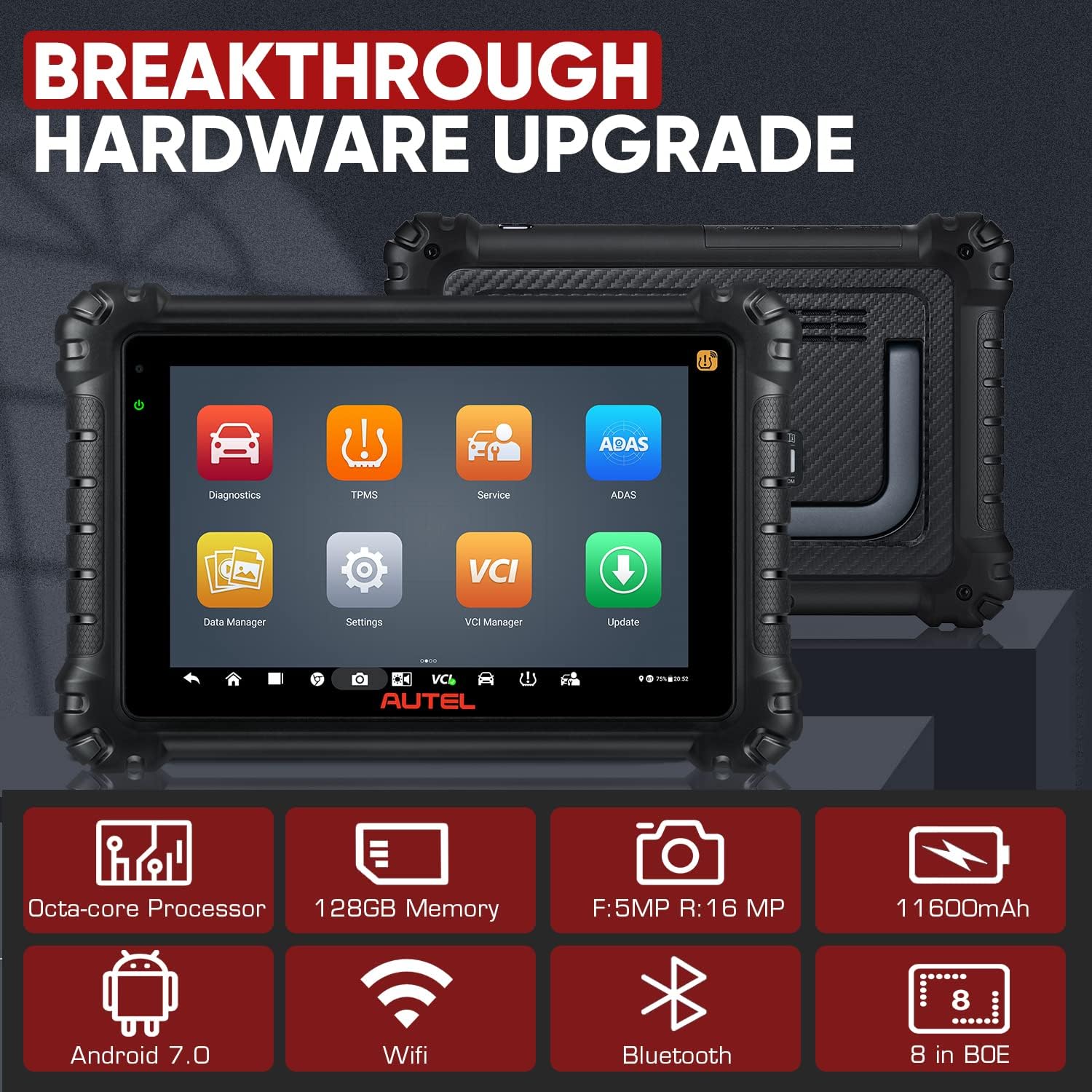 Autel MaxiSYS MS906 Pro-TS Diagnostics Scanner Tool: Upgrade of MS906TS/ MS906BT/ MK906BT/ MS906, OE All Systems Diagnostics & Complete TPMS Function, Key Coding, Bi-Directional Control, 31+ Services