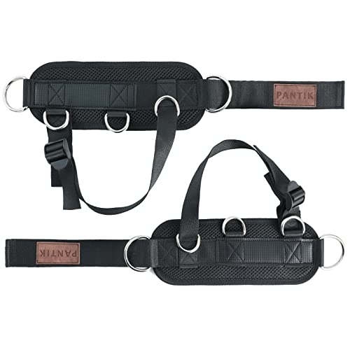 Ankle Strap for Cable Machine Adjustable Cable Ankle Attachments for Gym Comfort fit Neoprene Padded Steel Double D-Ring Ankle Cuffs for Cable Kickbacks, Lift The Butts, Tone The Legs