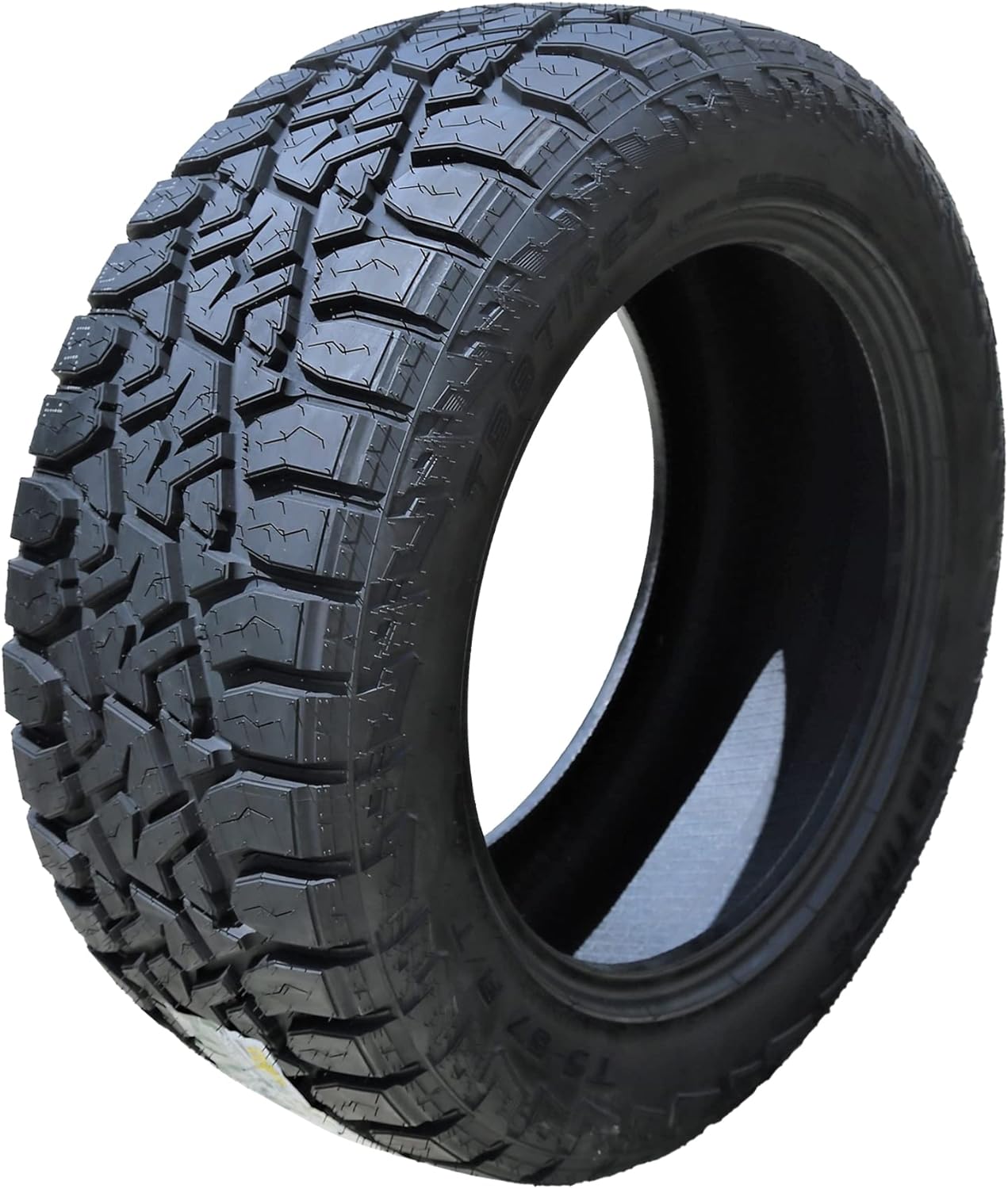 TBB TS-57 R/T All-Terrain Mud Off-Road Light Truck Radial Tire-35X12.50R17LT 35X12.50X17 35X12.50-17 121Q Load Range E 10-Ply BSW Black Side Wall