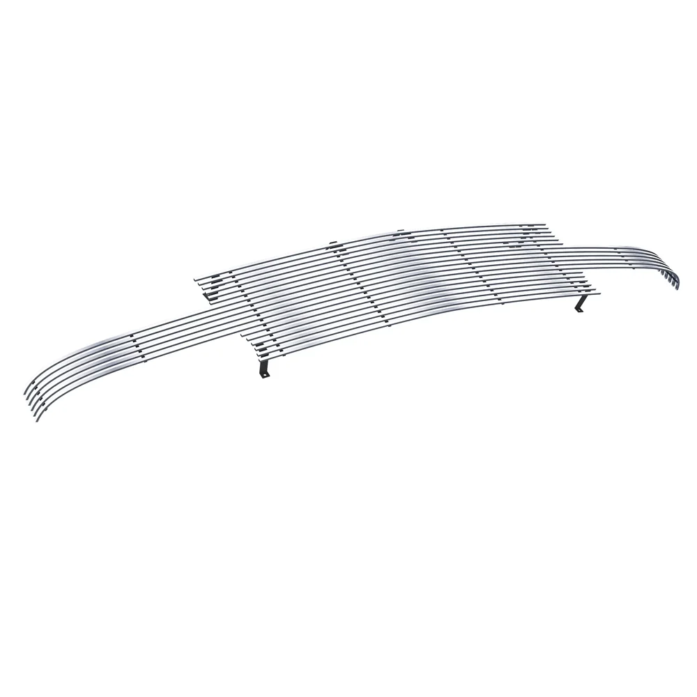 APS Compatible with Chevy Silverado 1500 1999-2002 & 00-06 Suburban Tahoe Full Face Main Upper Stainless Steel Chrome Billet Grille Grill Insert C85025A