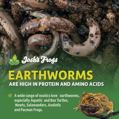 Josh's Frogs Canadian Nightcrawlers/Earthworms Live Feed Reptile Food, 12 count - Pet Supplies online store