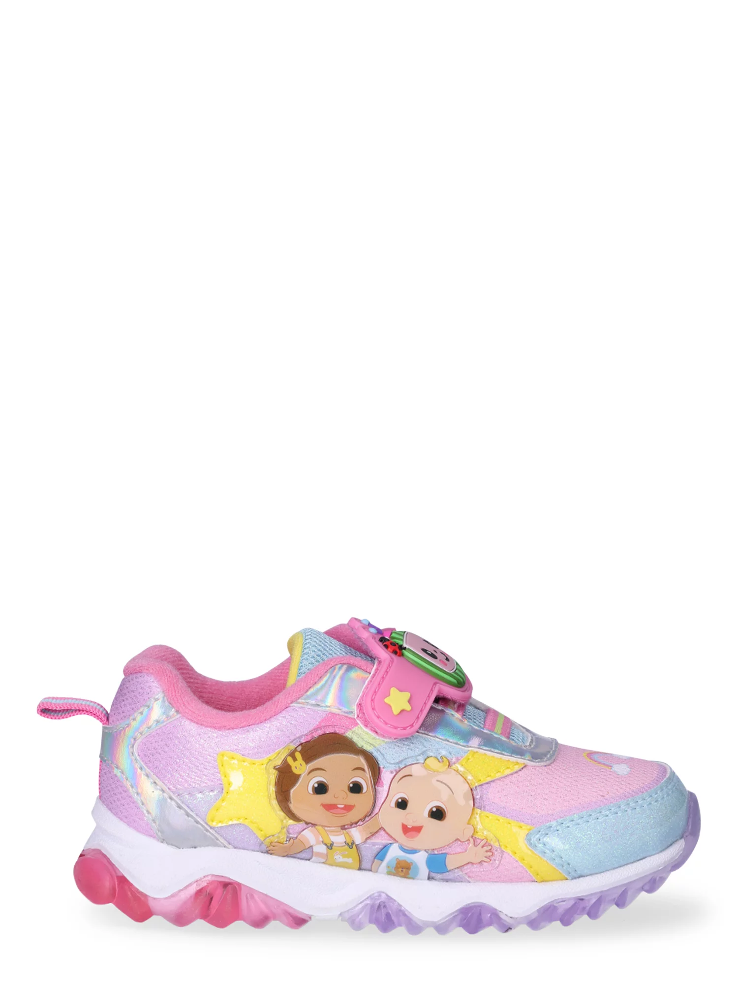 Cocomelon Toddler Girl Light Up Athletic Sneakers, Sizes 4-10