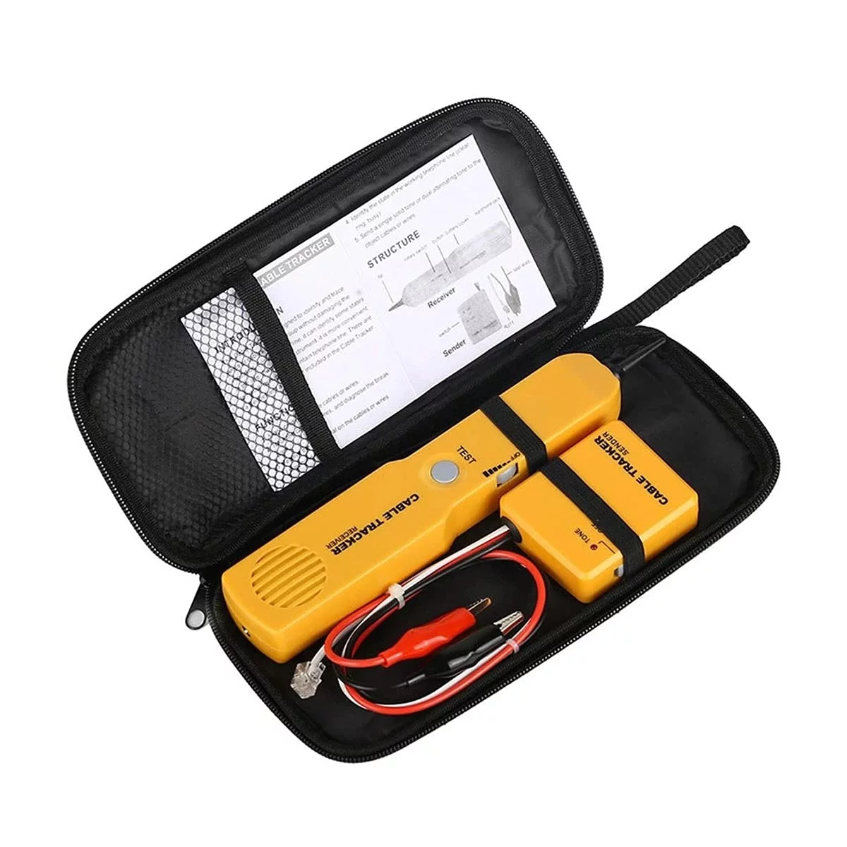 Wire Tracer Electrical Circuit Tracer Tone Generator and Probe Kit,Circuit Breaker Finder Network Cable Continuity Tester Electric,Automotive Wire Tracker Telephone Line Finder Toner Detector Tool