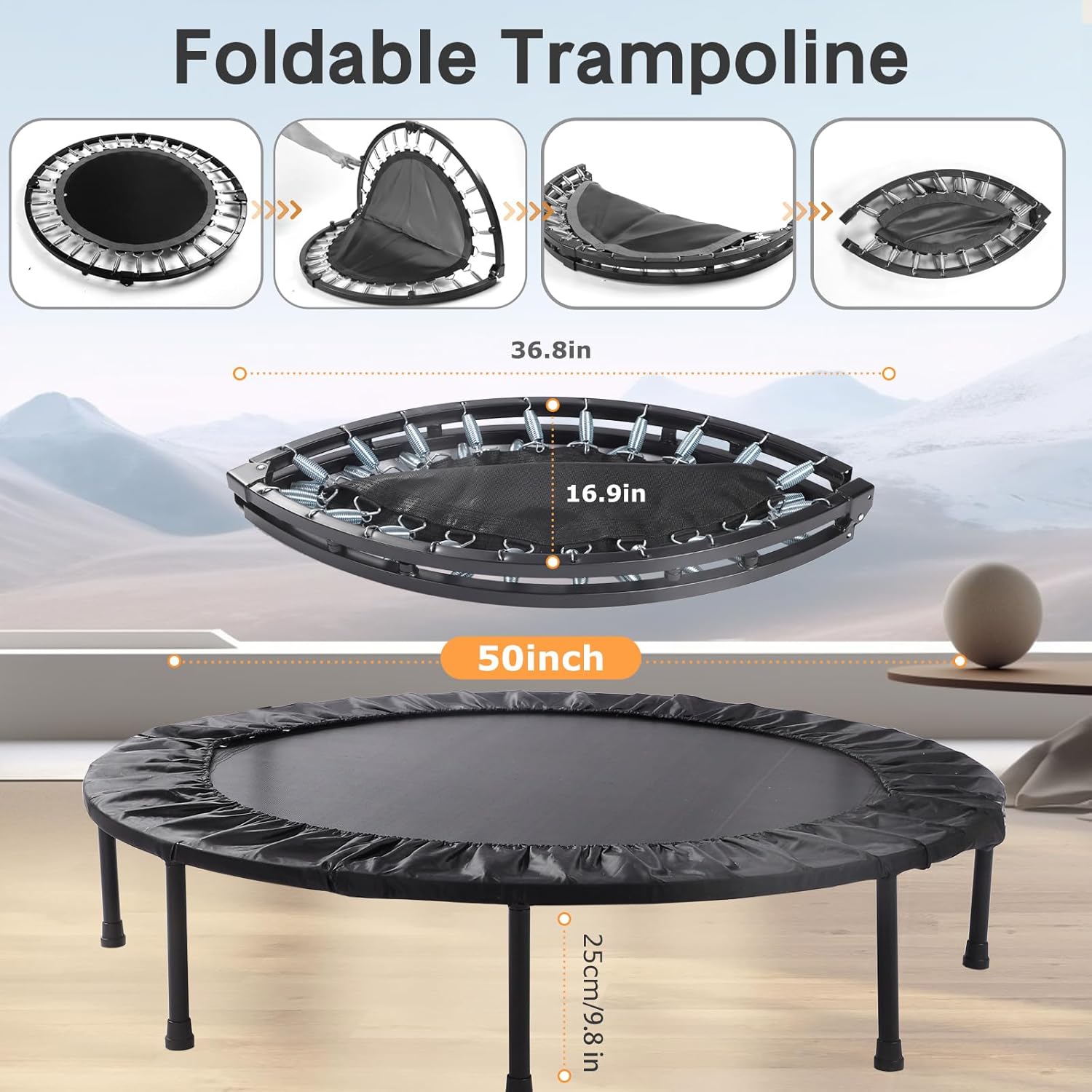 Rebounder Trampoline for Adults - 40/50