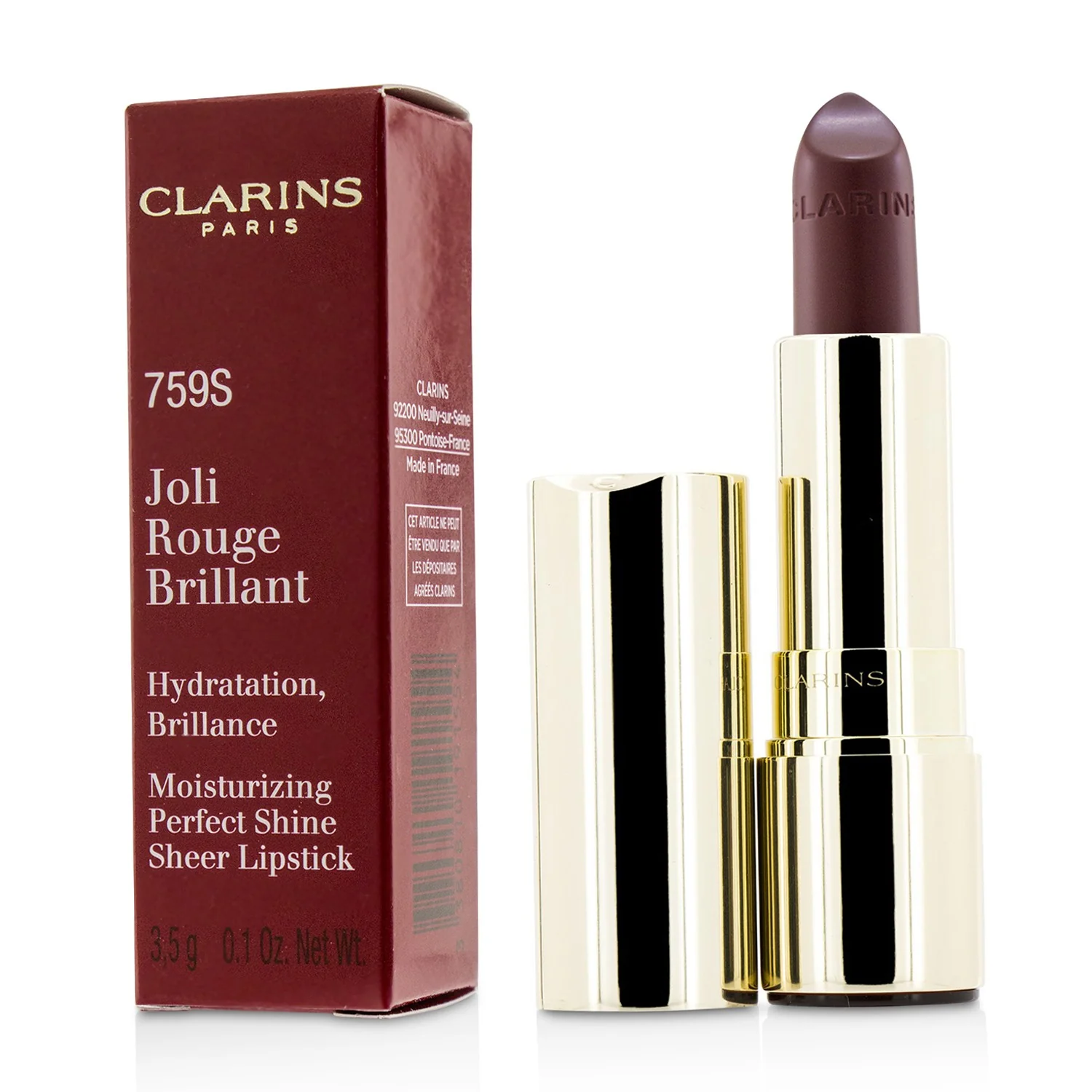 Clarins Joli Rouge Brillant (Moisturizing Perfect Shine Sheer Lipstick) - # 32 Pink Cranberry  3.5g/0.1oz