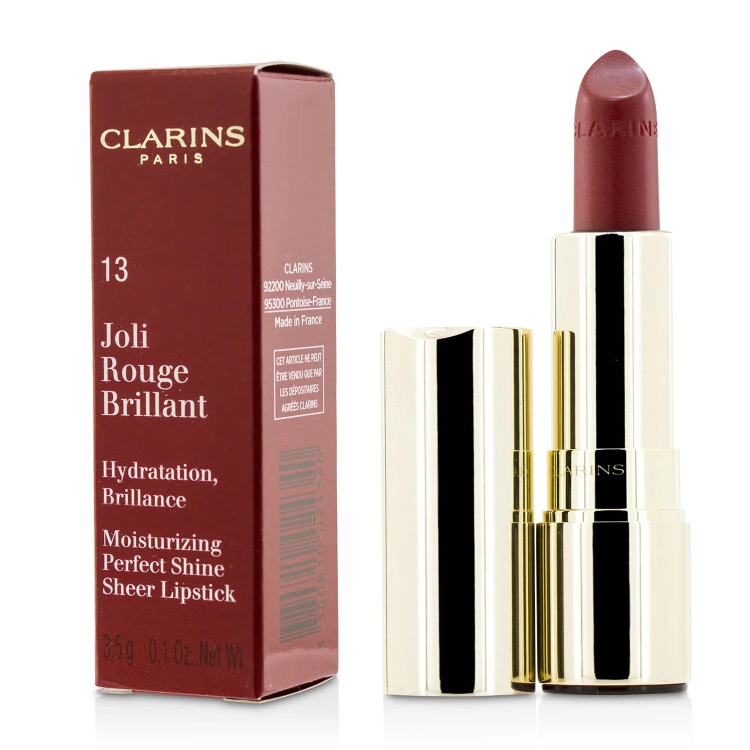 Clarins Joli Rouge Brillant (Moisturizing Perfect Shine Sheer Lipstick) - # 32 Pink Cranberry  3.5g/0.1oz