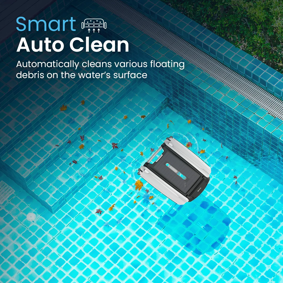 Betta SE Solar Powered Smart Robotic Pool Skimmer (2023 Model) - White