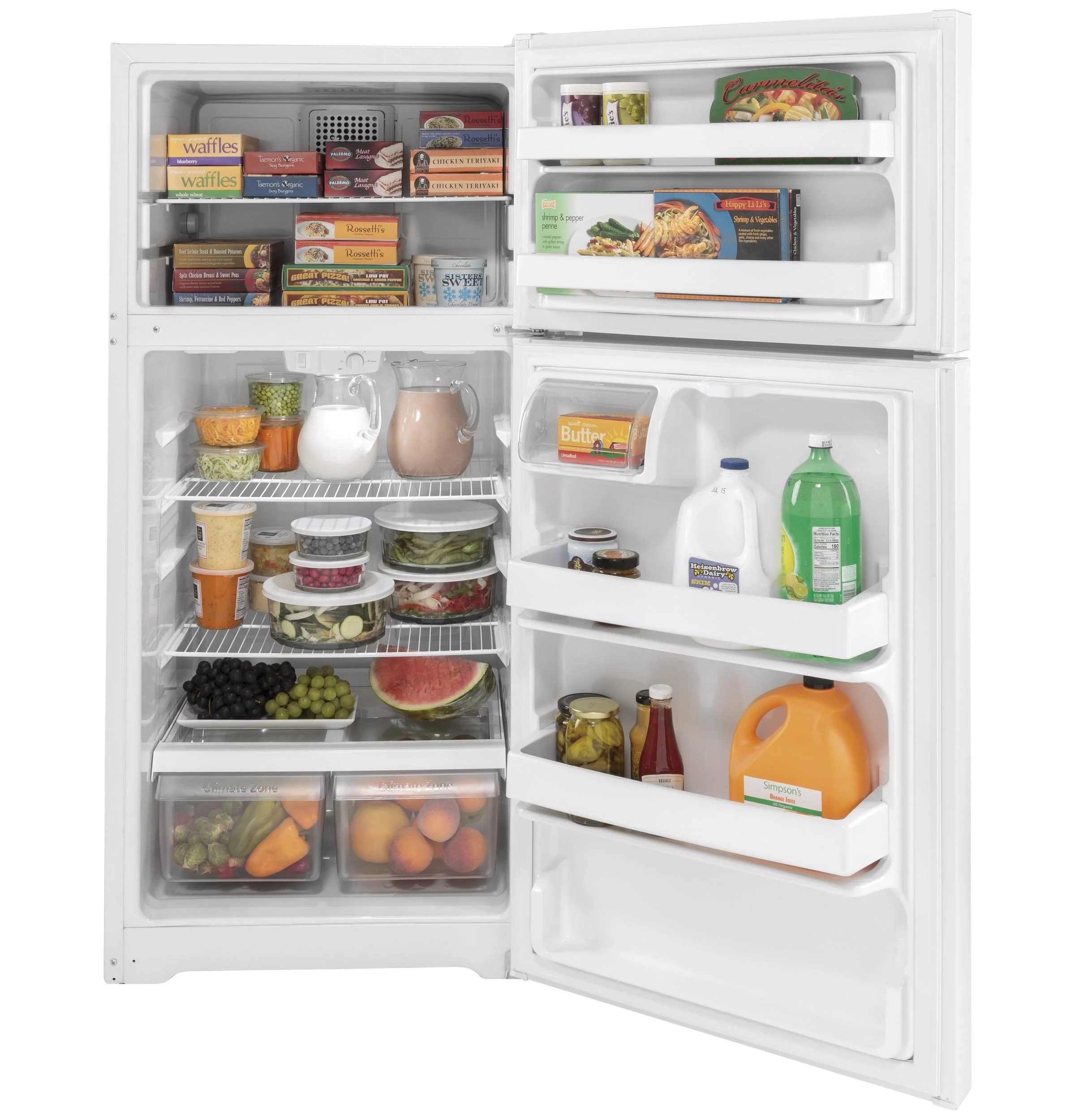 GE® ENERGY STAR® 15.6 Cu. Ft. Top-Freezer Refrigerator