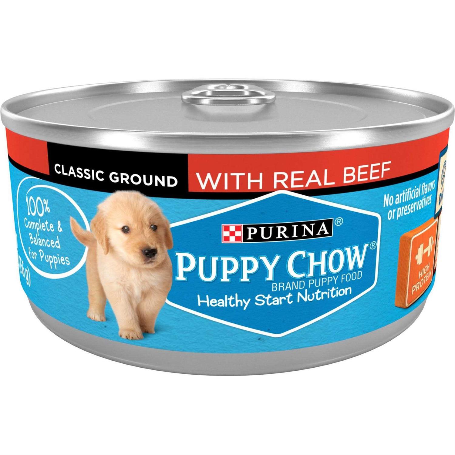 Puppy Chow Classic Ground Pate Wet Puppy Food - Pet Supplies online store