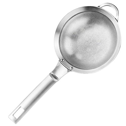 Cabilock Stainless Steel Fine Mesh Strainers Wire Strainer Colander Sifters Reusable Food Strainer Milk Bags Soy Milk Juices Yogurt Filter for Baking Kitchen Supplies