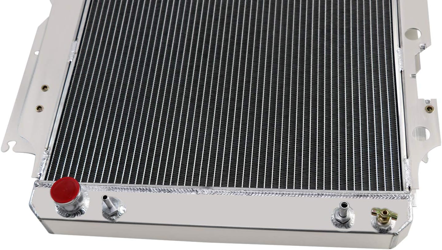 CoolingCare 4 Row Aluminum Radiator for Jeep Wrangler YJ TJ 2.4L- 4.2L Engine 1987-2006