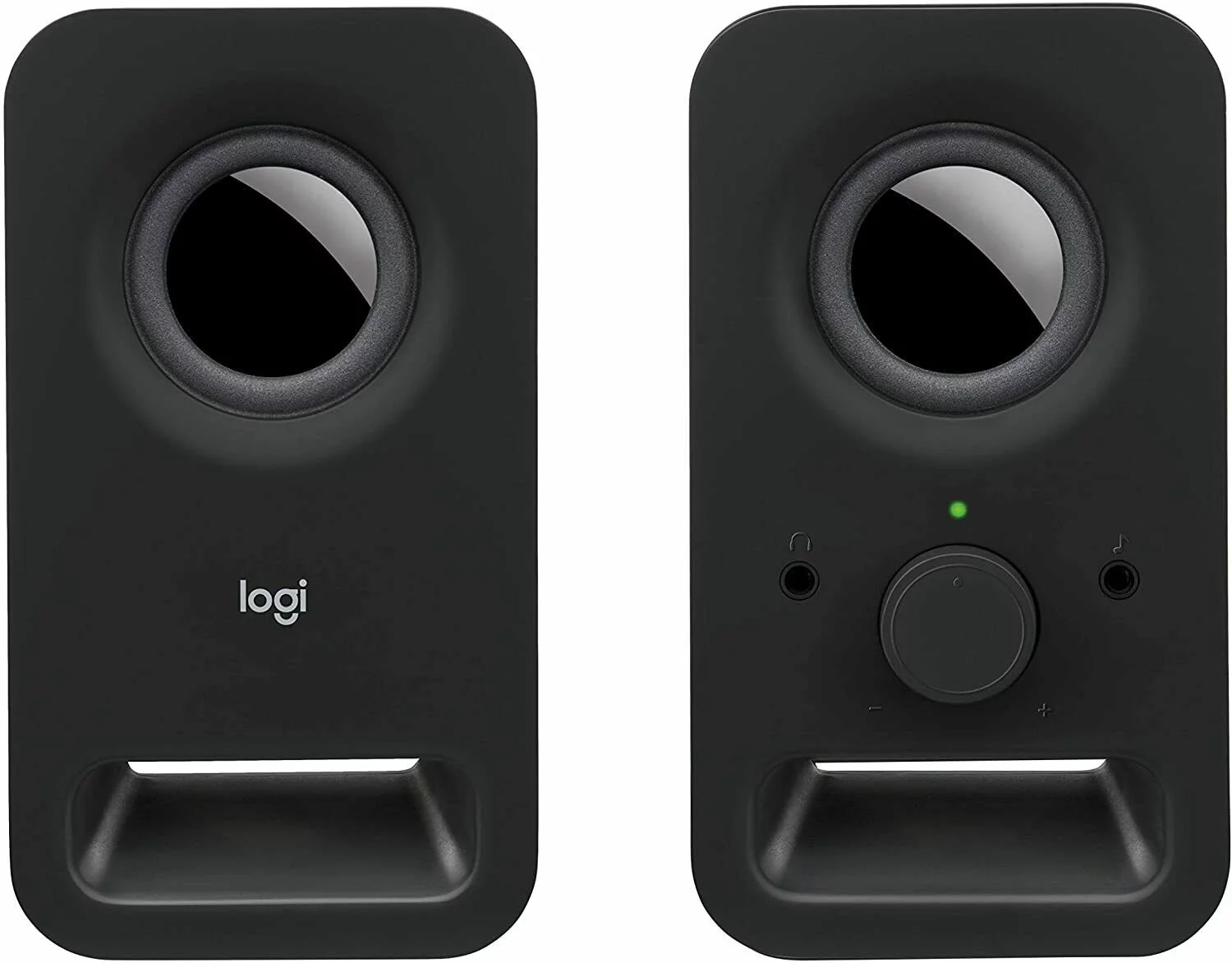 Logitech Z150 Multimedia 2.0 Portable Computer Wired Speakers - Black