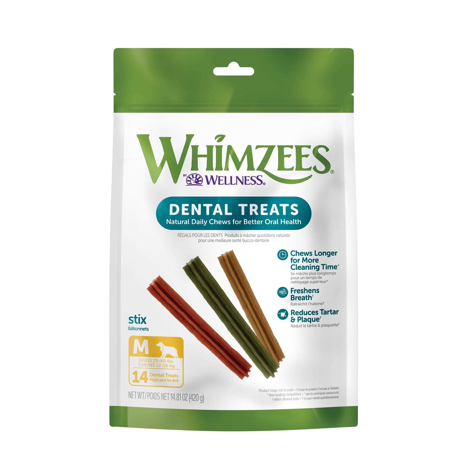 Whimzees Stix Dental Dog Treats - Pet Supplies online store