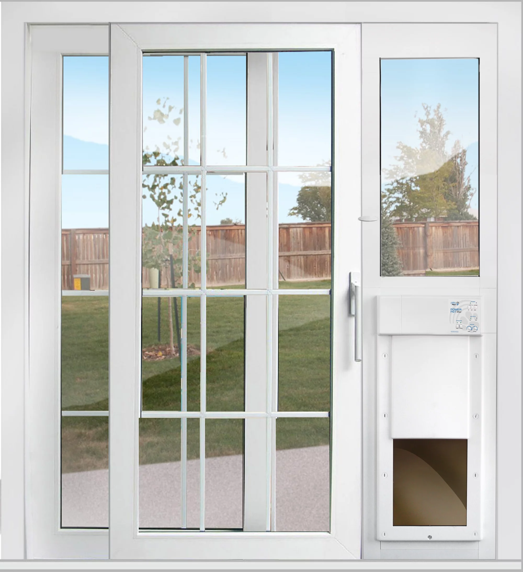 High Tech Pet Power Pet Patio Panel for Sliding Glass Door Installations, Double Pane, Low E, Lg Reg Height (81.25