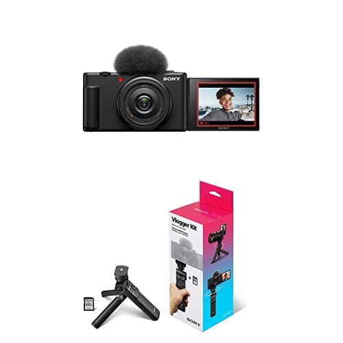 Sony ZV-1F Vlog Camera for Content Creators and Vloggers Black