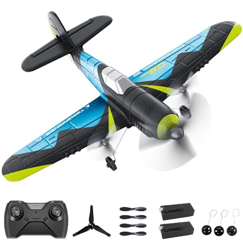 Rc Plane F-22, Stealth Raptor Remote Control Airplane 3 Channel Stunt Fighter with 3 Modes Xpilot Stabilization System Easy Fly for Beginners, Aircraft Toy Gift for Adults & Kids