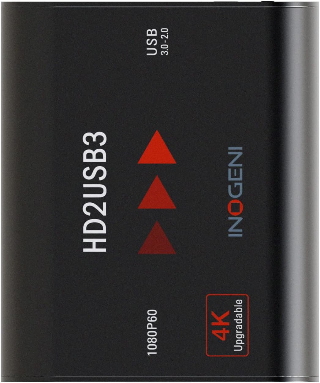 1080p 60fps HDMI to USB 3.0 (4K Upgradable) Professional Video and Audio Converter, Capture Card, HD2USB3 by INOGENI, PRO AV Plug'n Go, Compatible with All Systems and Apps (No Driver Required)