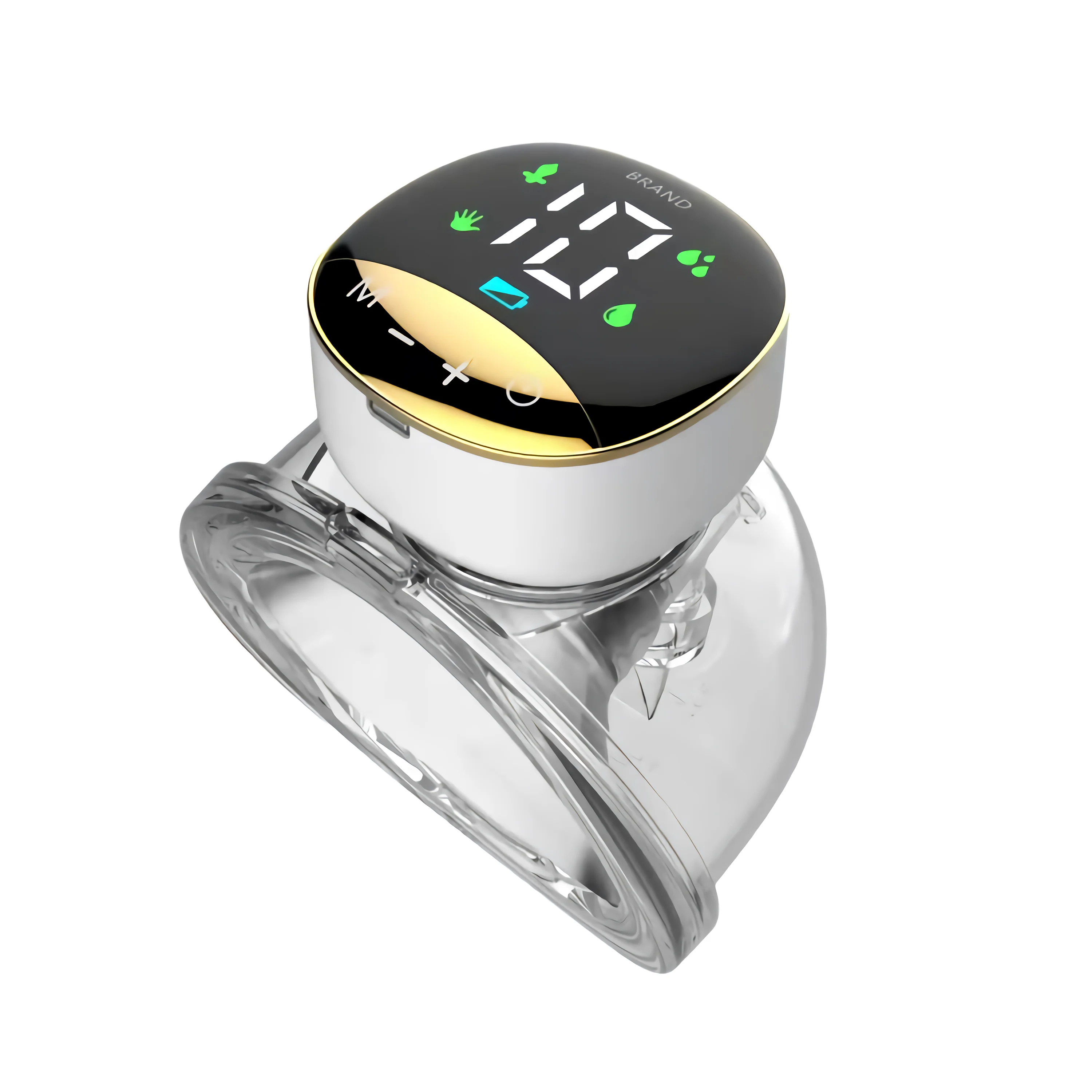 perfrom Double Electric Wearable Breast Pump, Hands Free Breast Pump with 4 Modes & 12 Levels, Rechargeable Breast Pump with LCD Display