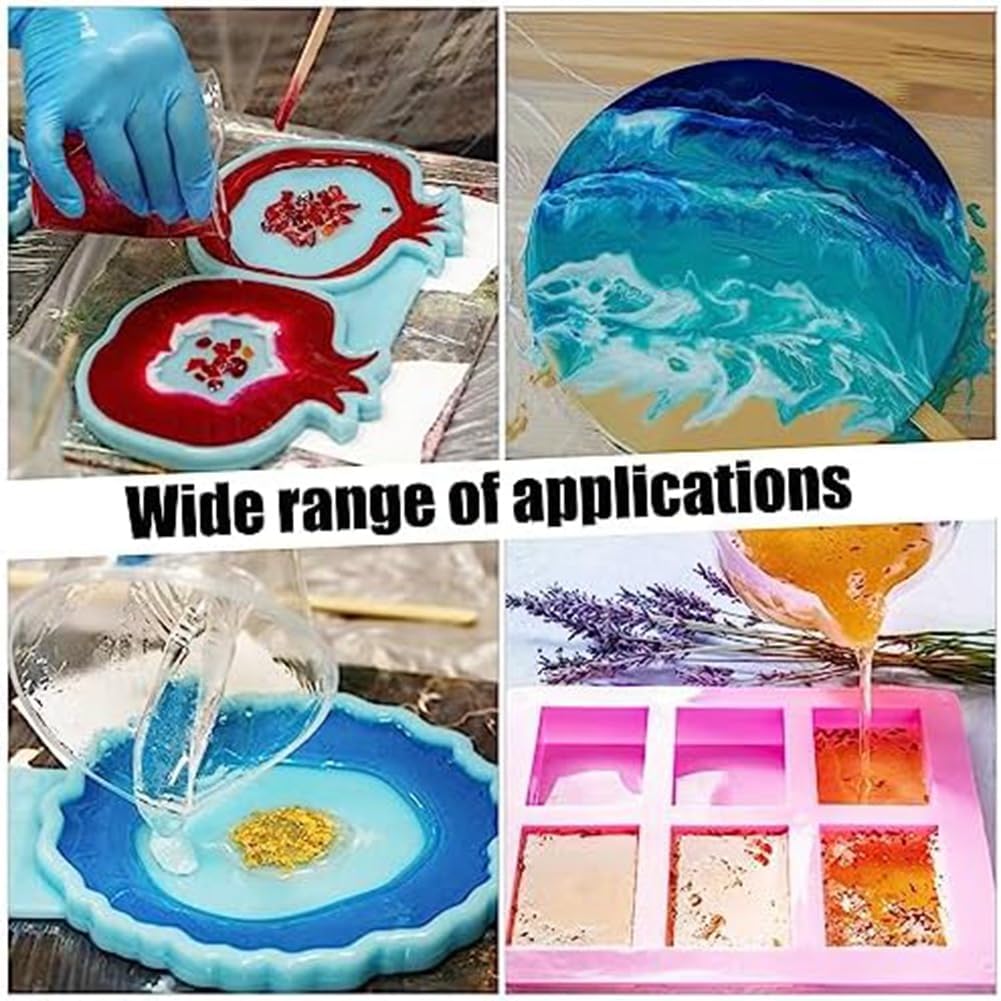 Resin Leveling Board for Epoxy Resin,for Epoxy Multipurpose Self Leveling Resin Crafts Table for DIYArt Supplies Acrylic Easy to Use Blue