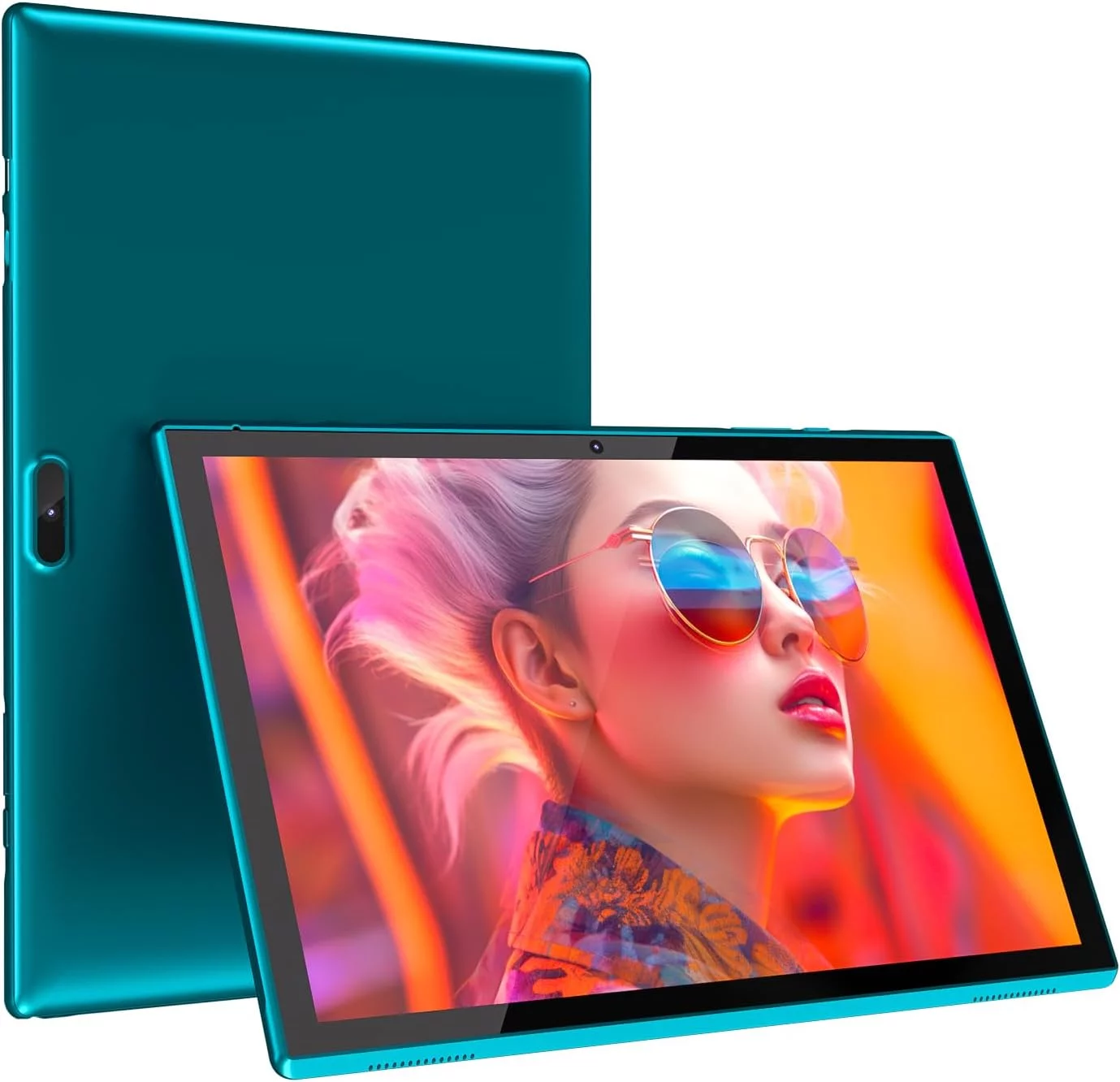 10 Inch Tablet, Google Android 11 Tablet, Quad-Core Processor Tableta Computer with 32GB ROM 2GB RAM 8MP Camera WiFi BT 10.1 in HD Display, 6000mAh Long Battery Life Tablet. Navy