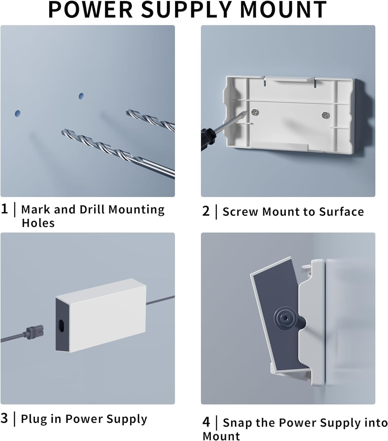 Starlink V3 Mount,Starlink Gen 3 Router and Starlink Gen 3 Power Supply Mounting Kit
