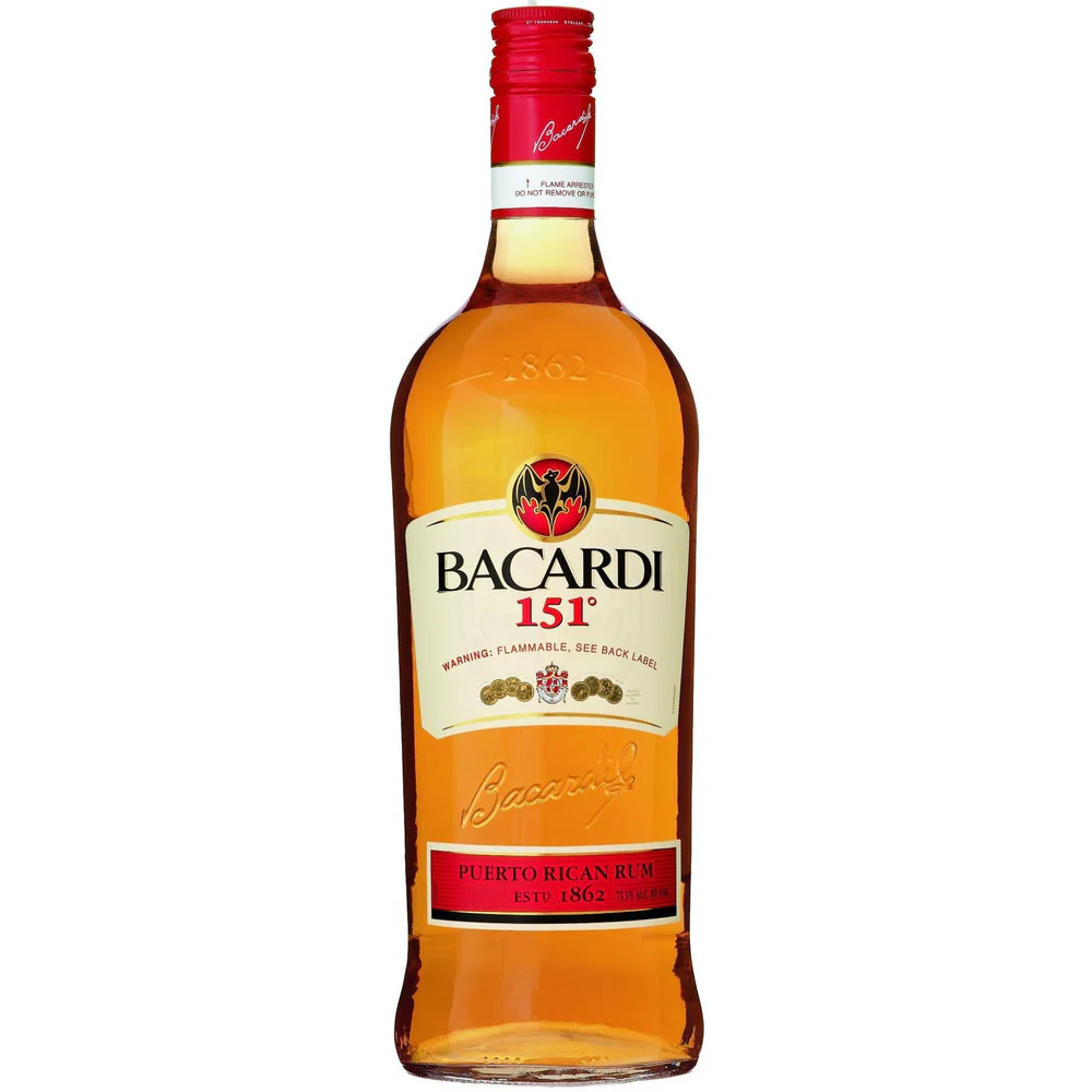 Bacardi 151 Rum 1L - Nestor Liquor