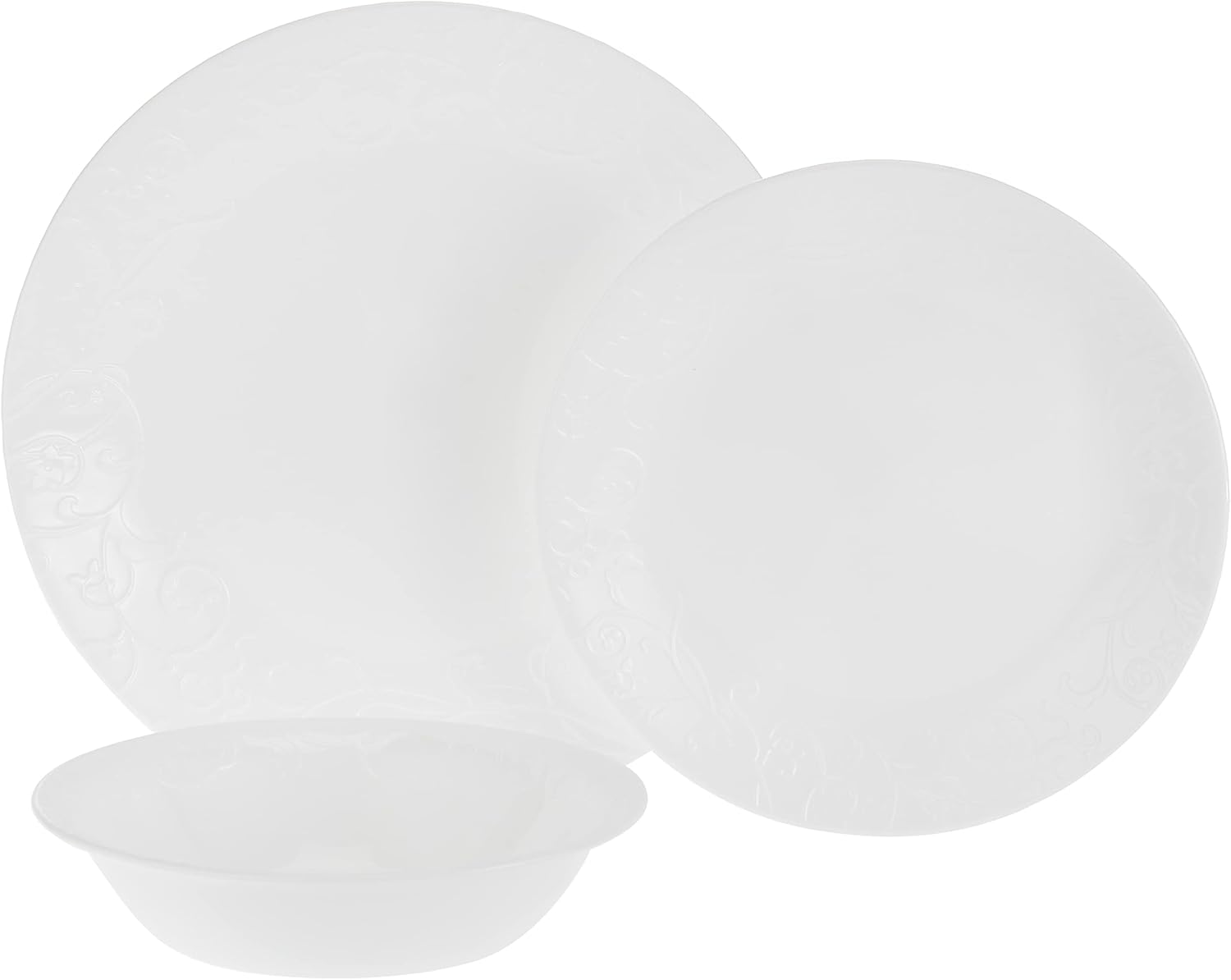 Corelle Bella Faenza 18 Piece Dinnerware Set - White