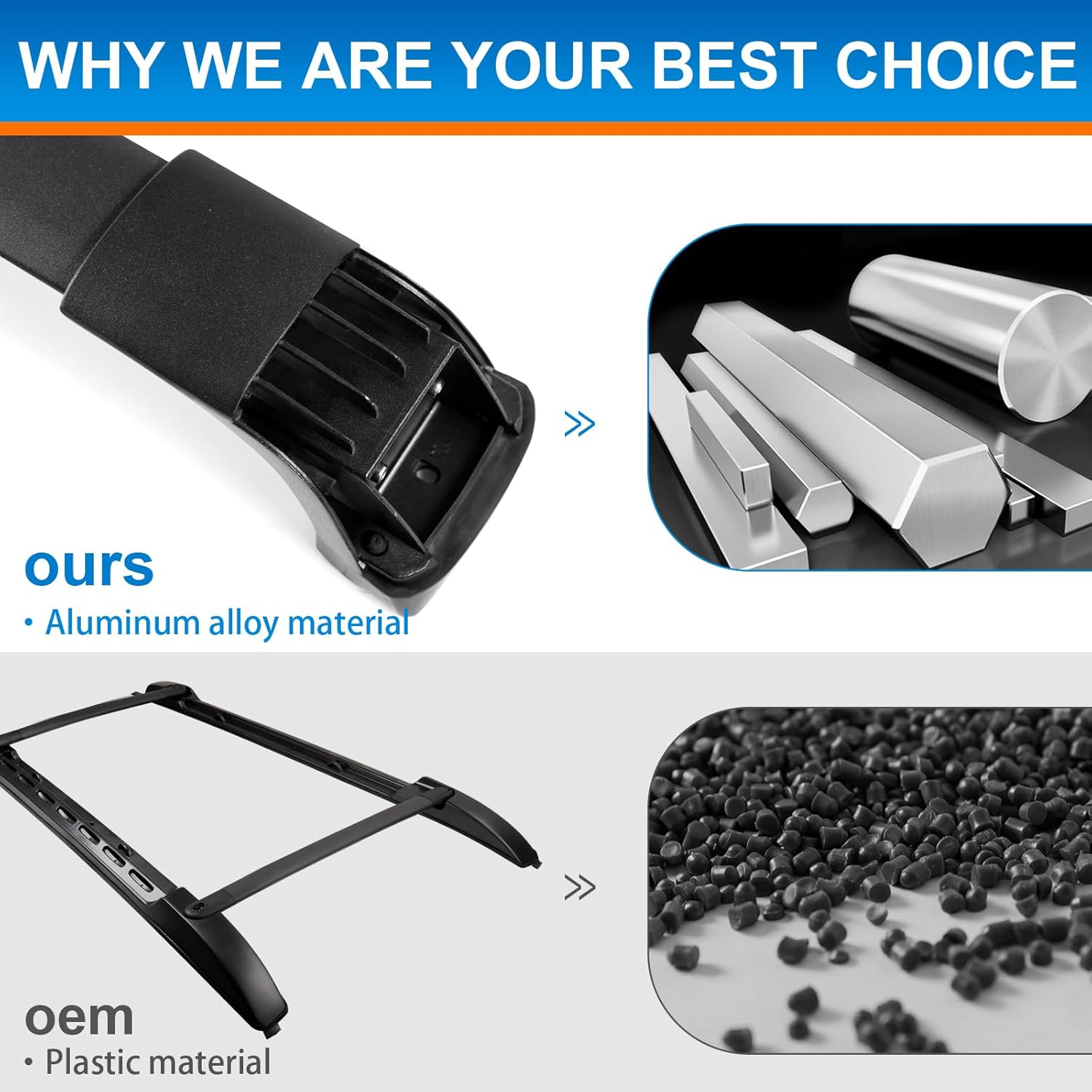 220lbs Roof Rack Cross Bars Compatible with Toyota Tacoma 2005-2023 Double Cab (without Side Rails), Heavy Duty Lockable Rooftop Aluminum Black Crossbar Bike Kayak Car Snowboard Carrier Luggage