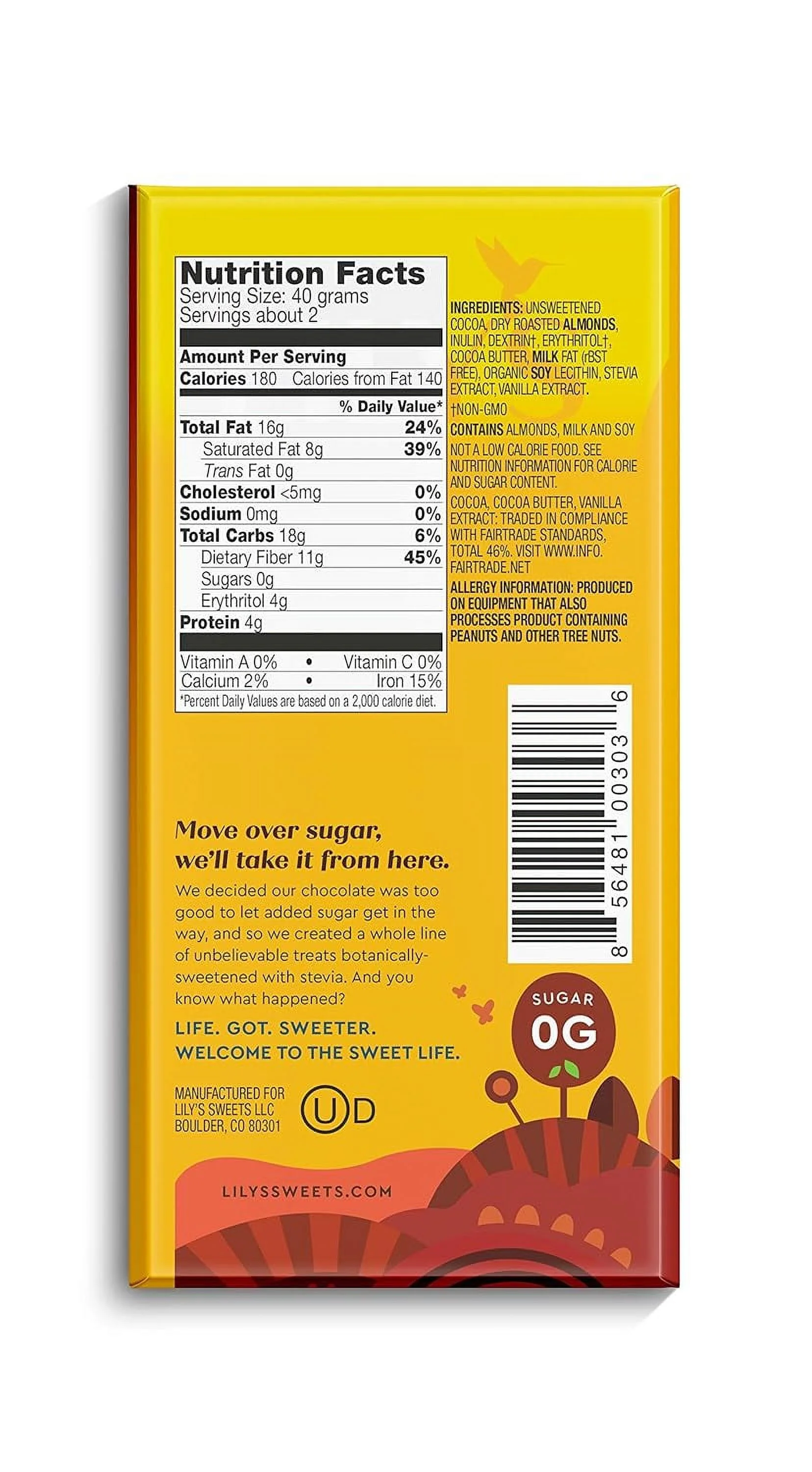 Variety 55% Dark Chocolate Bar Sampler by Lily's , Stevia Sweetened, No Added Sugar 55% Cocoa Gluten-Free & Non-GMO , 3 ounce, 4-Pack Variety 3 Ounce