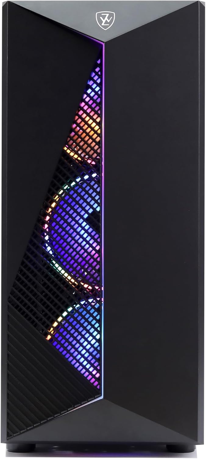 MXZ Gaming PC Desktop Computer, AMD Ryzen 5 8500G 3.6GHz, AMD Radeon Vega 7 Graphics,A620, 16GB DDR5, NVME 1 T SSD, 6RGB Fans, Win 11 Pro Ready, Gamer Desktop Computer(R5 8500G)