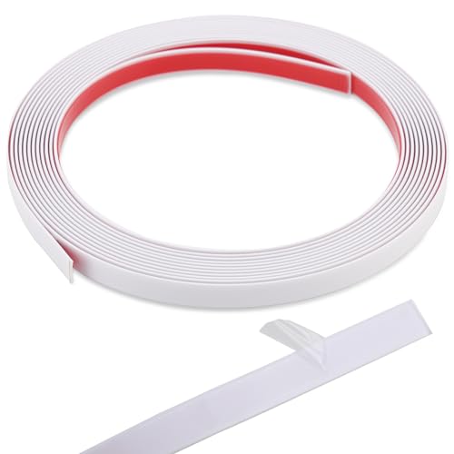 Peel and Stick Wall Trim, Flexible Mirror Edging, Finish Molding for Ceiling Floor Tile Edge Furniture and Home Decoration (Matte Gold, 16.4ft x 0.8in)