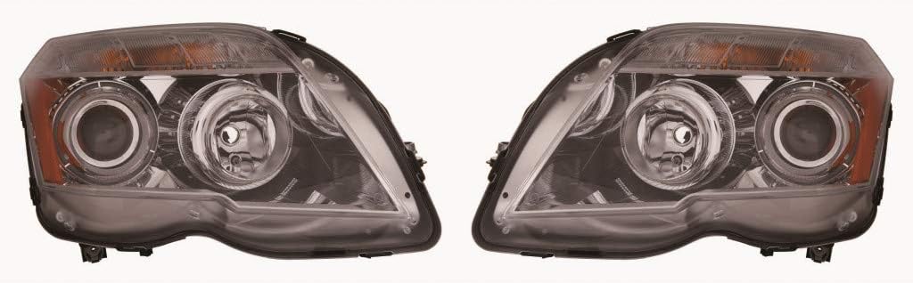 For Mercedes-Benz GLK350 Headlight Assembly 2010 2011 2012 Pair Driver and Passenger Side Halogen CAPA For MB2502188 | 204 820 72 59