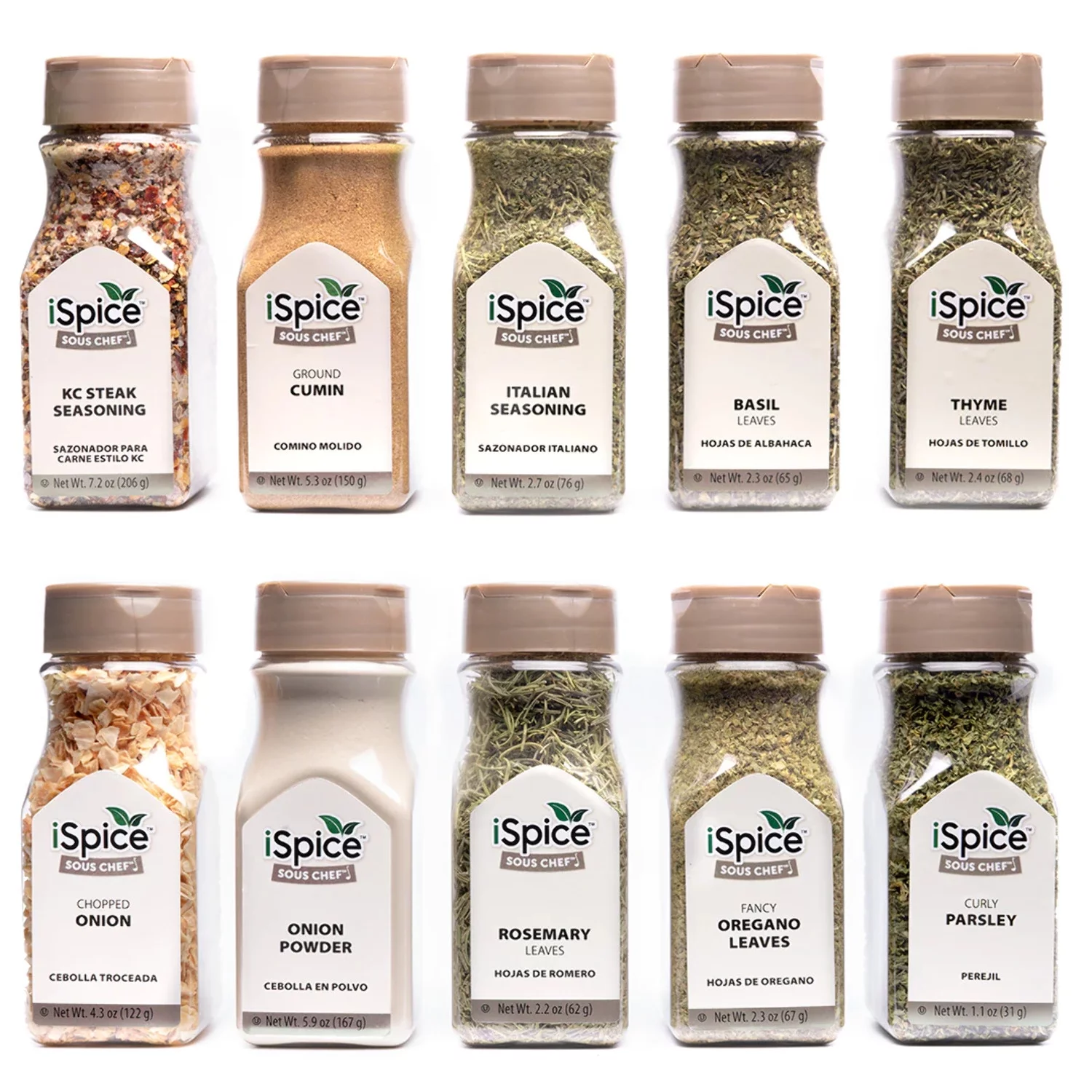 iSpice | 10 Pack of Spices and Herbs | Maya | Mixed Spices  Seasonings Gift Set | Kosher