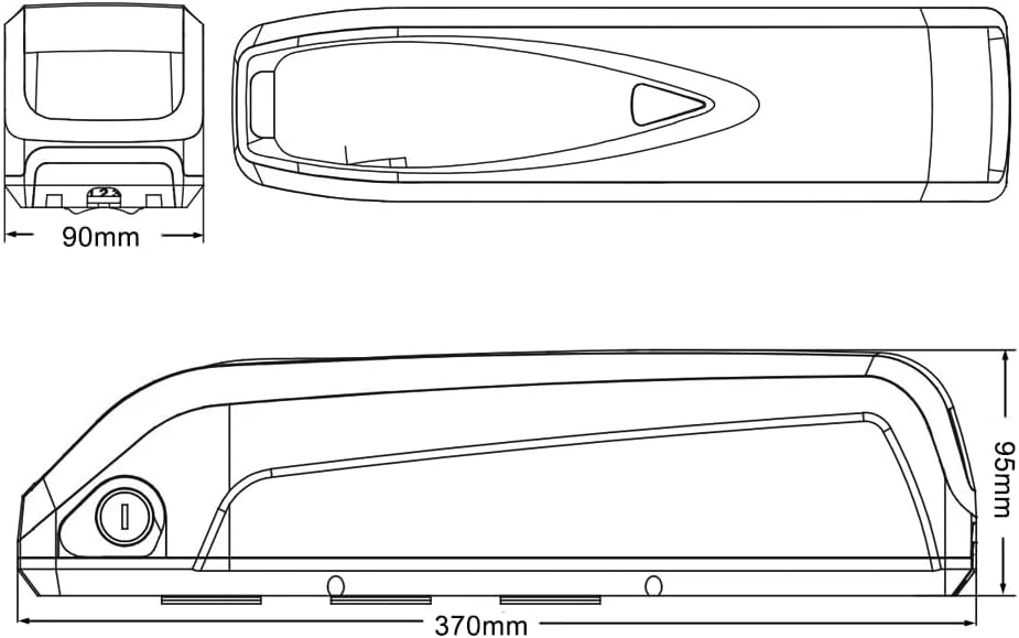 48V 14Ah Ebike Battery Replacement for Rad Power Electric Bicycle RadRunner | RadRunner Plus | RadWagon | RadMini | RadCity | RadRover Lithium Ion Batteries